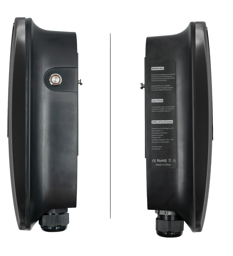 Зарядные станции для электромобилей Зарядная станция Aurora Smart Home 7.4 kW GB/T, Black