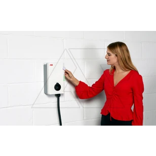 Зарядное устройство ABB TERRA AC W7-G5-R-0, ВХОД 100..240VAC, С КАБЕЛЕМ ТИП2, 7.4KW, RFID, 1XETHERNET, IP54