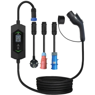 Зарядное устройство Auxus GB/T 6-32A WiFi (7кВт, 1 фаза), сменные вилки