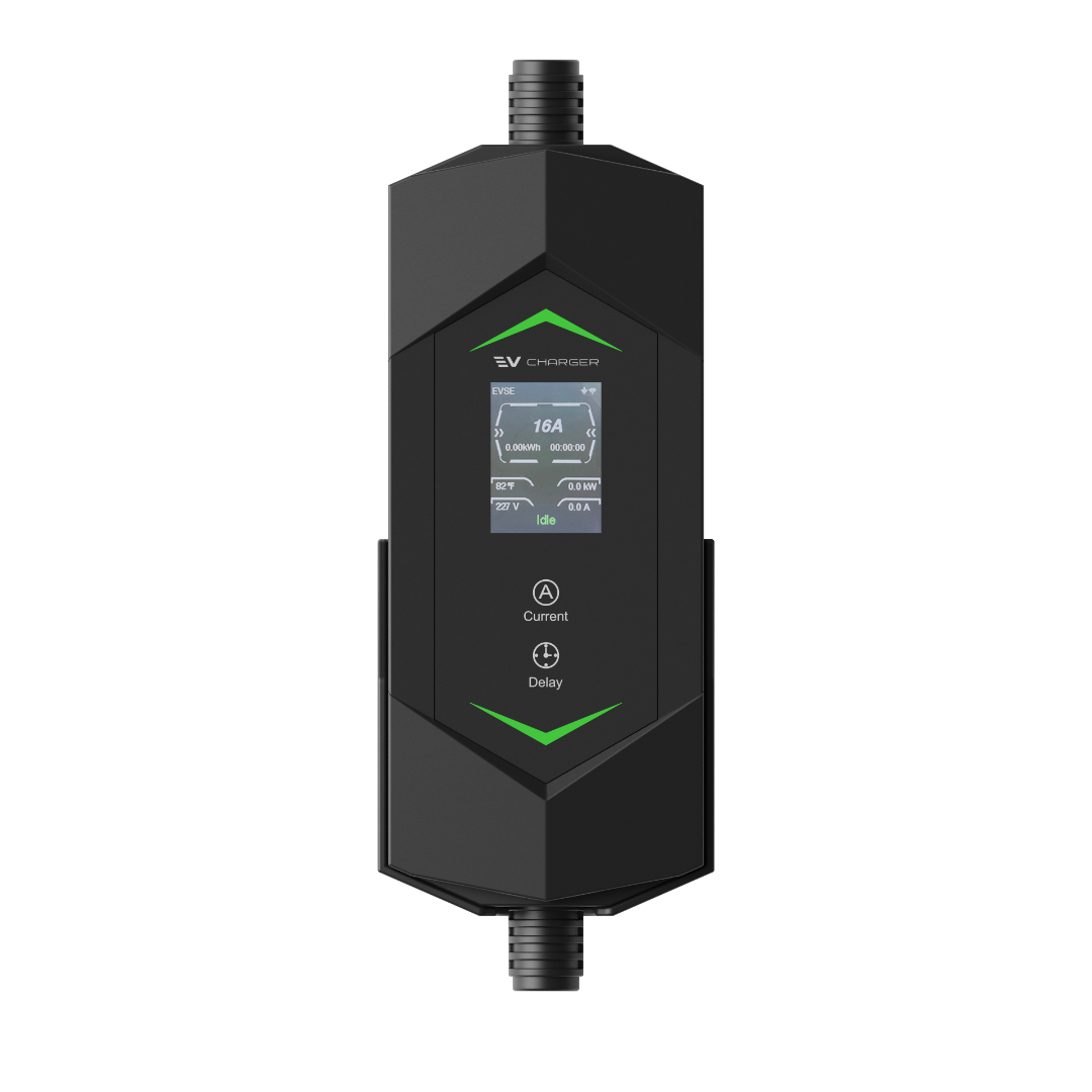 Зарядные устройства для электромобилей Зарядное устройство Auxus GB/T 6-32 A WiFi (7 кВт, 1 фаза) + переходник под бытовую розетку