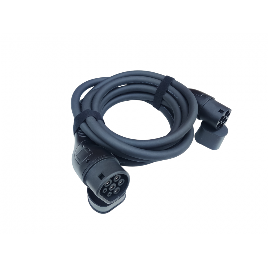 Зарядные кабели для электромобилей Зарядный кабель Auxus Type2 - Type2 (32 A, 22 кВт, 5 метров)